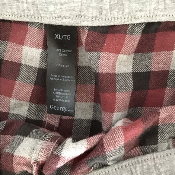 Mens George Flannel Pyjama Bottoms - Picture 2 of 2